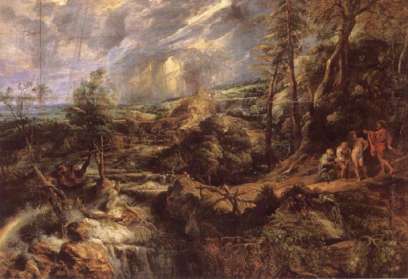 Peter Paul Rubens Stormy lanscape with Philemon and Baucis china oil painting image